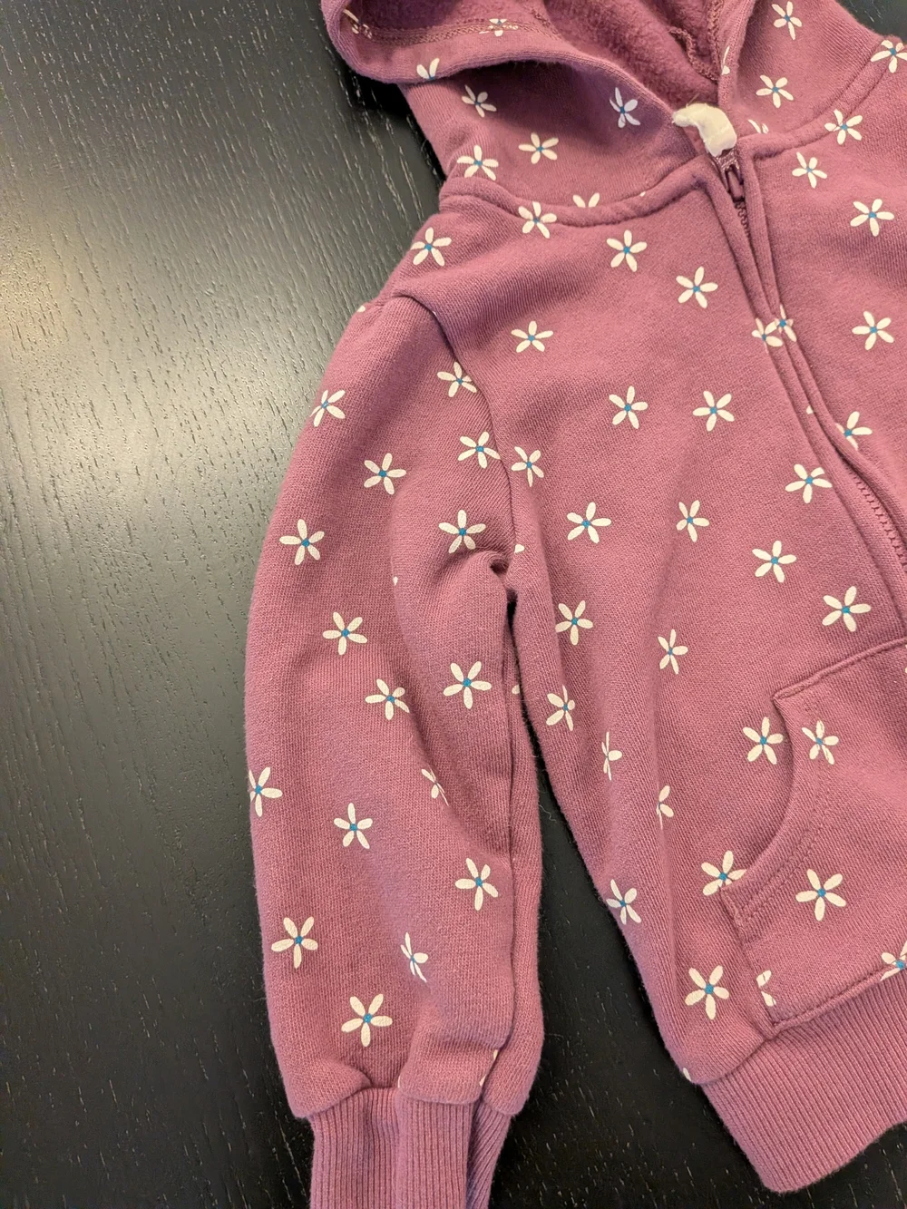 Carter's Purple Floral Zip Hoodie